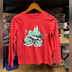 Cat & Jack Monster Truck Christmas Boys Long Sleeve